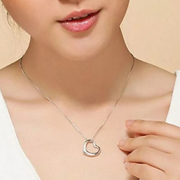 The Happy Heart pendant necklace in 925. - Picture 3 of 4